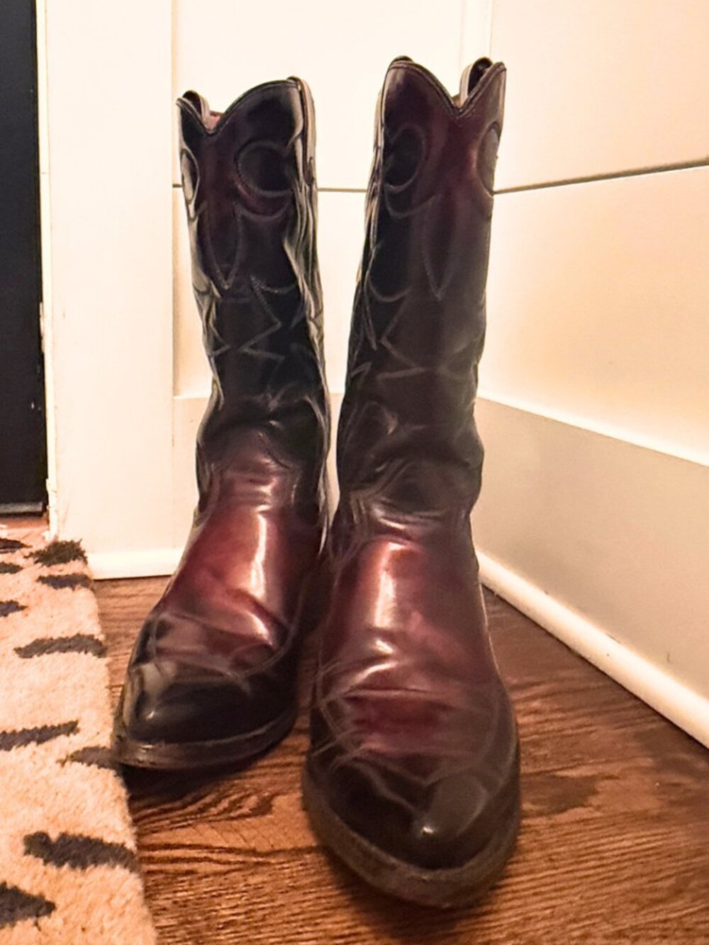Texas Imperial Oxblood Cowboy Boots - Vintage